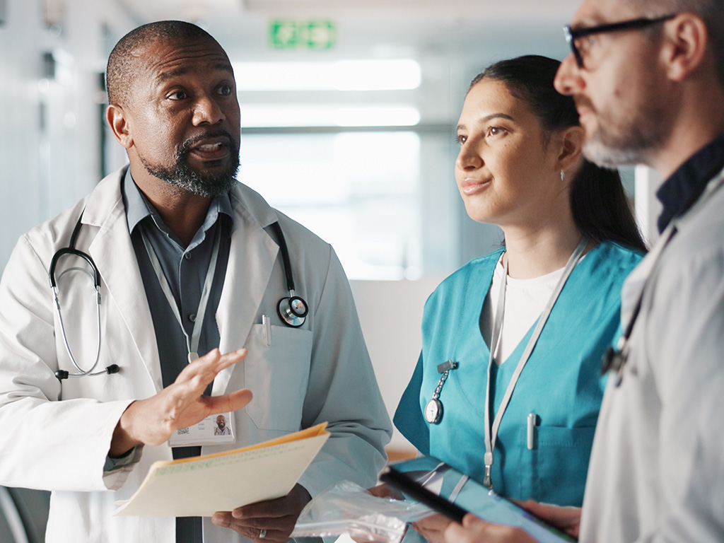 Hospital workers